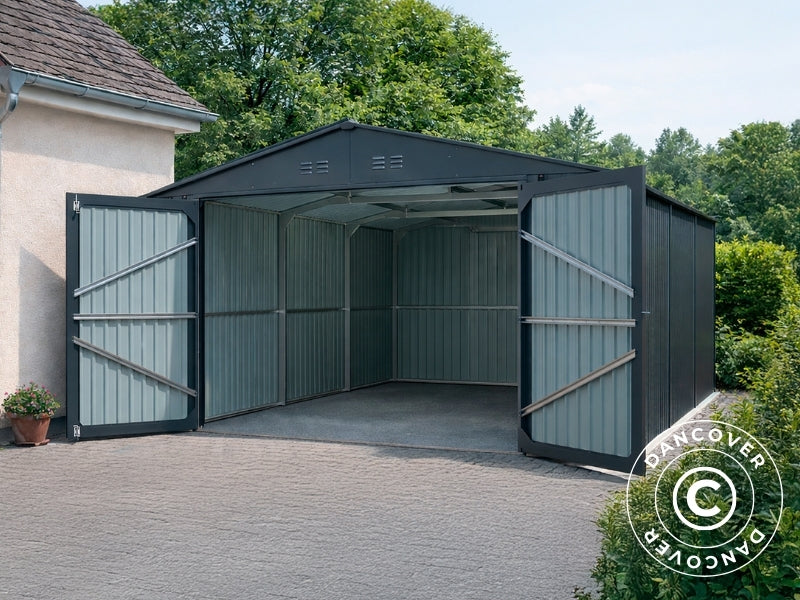 Dancover Metal Garage 3x6m Anthracite 18.06m² – Order today