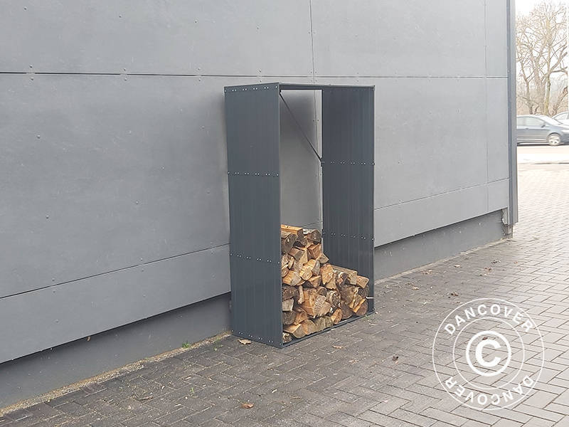 Holzlager, Hochbeet 1,8x0,5x1,1m ProShed®, 0,9m², Anthrazit