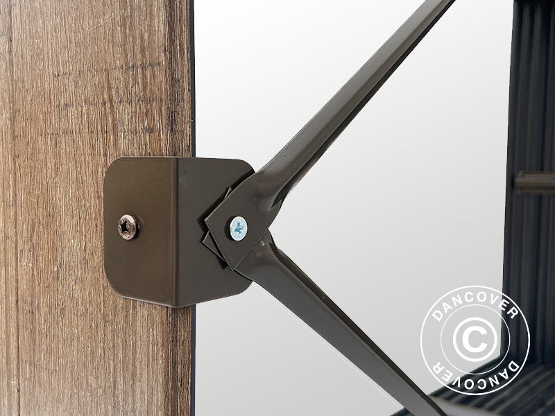 Holzlager, Hochbeet, GPPS, 1,5x0,5x1m, 0,75m², Braun NUR 3 ST. ÜBRIG