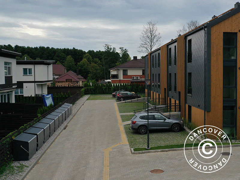 Pyörävaja, Bicycle Storage Box, Trimetals, 1,96x0,89x1,33m, 1,74m², Antrasiitti