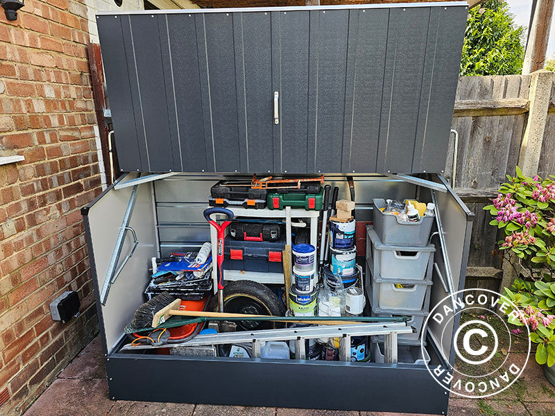 Bike storage, Bicycle Storage Box, Trimetals, 1.96x0.89x1.33 m, 1.74 m²,  Anthracite