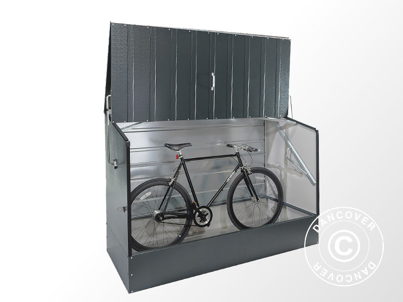 Bike storage, Bicycle Storage Box, Trimetals, 1.96x0.89x1.33 m, 1.74 m²,  Anthracite