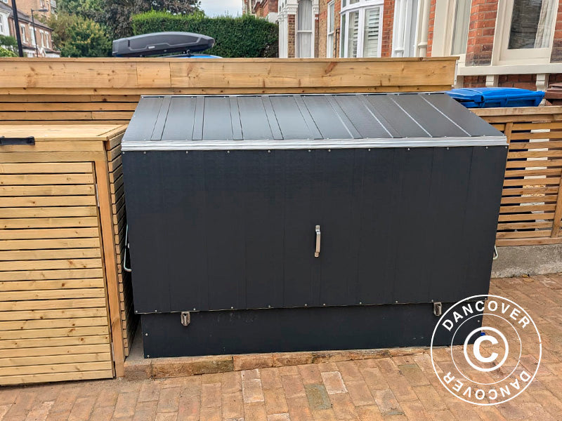 Fietsenbox, Protect-a-Cycle, Trimetals, 1,96x0,89x1,33m, 1,74m², Antraciet