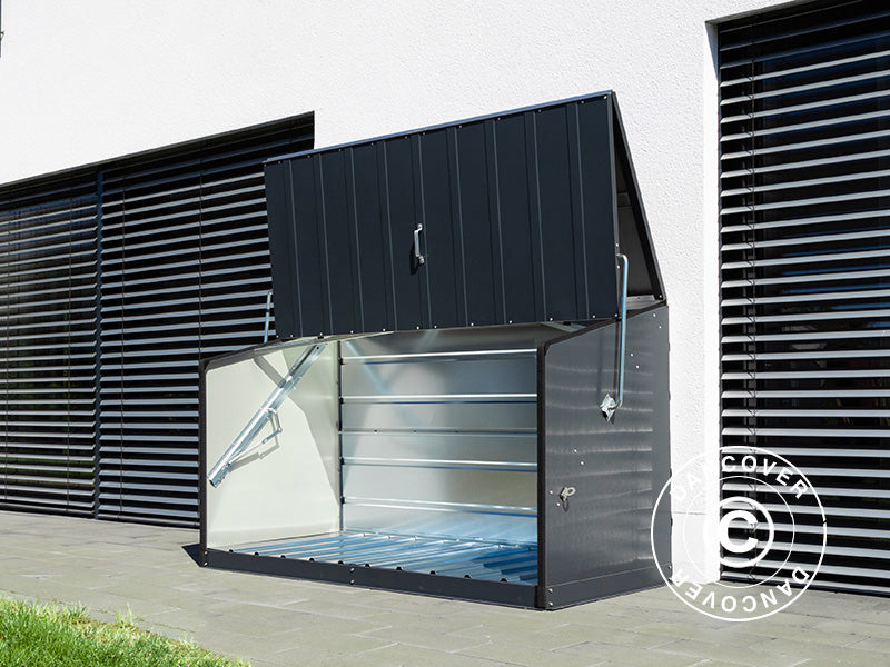Tuinbox, Storeguard, Trimetals, 1,96x0,89x1,13m, 1,74m², Antraciet