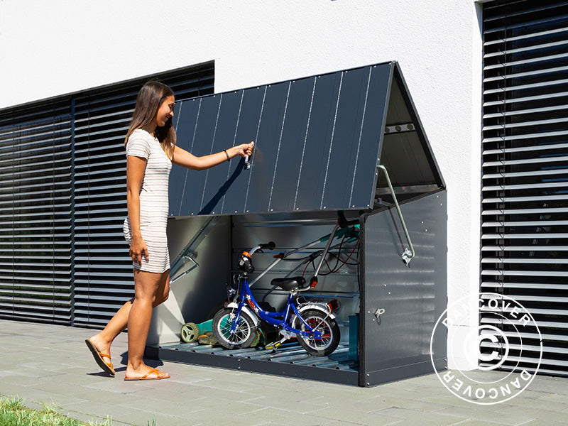 Dārza kaste, Storeguard, Trimetals, 1,96x0,89x1,13m, 1,74m², Antracīts