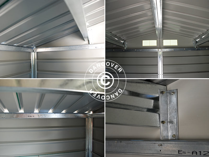 Geräteschuppen 3,4x3,82x2,05m, 12,99m², ProShed®, Anthrazit