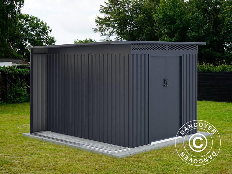 Abri de jardin avec une avancée, 2,57x2,69x1,87m, 6,91m², ProShed®, Anthracite