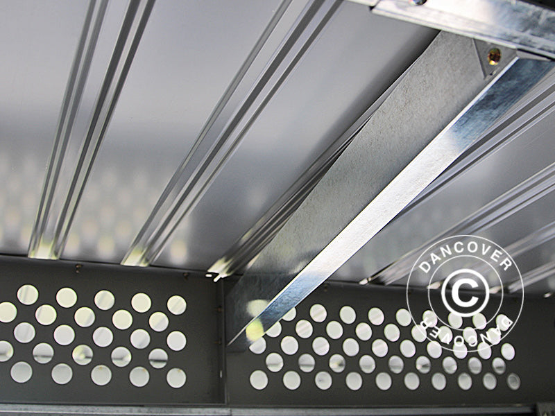 Abri de jardin avec une avancée, 2,57x2,69x1,87m, 6,91m², ProShed®, Anthracite