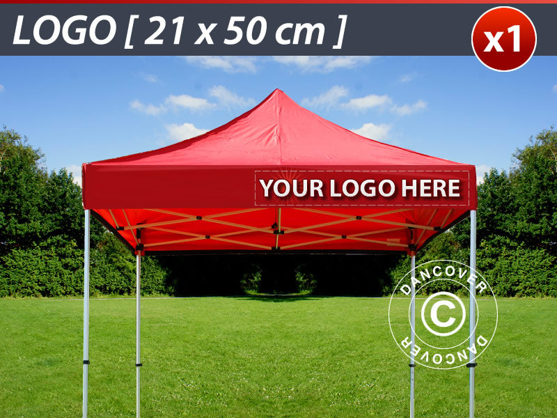 1 pc. valance print 21x50 cm on FleXtents, right-aligned