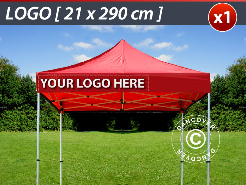 1 kpl. painotöitä 21x290cm FleXtents:sa, tasattu vasemmalle