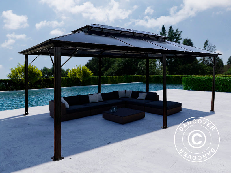 Gazebo Santa Ana Alu+ 3,65x6m Black (YS1065)