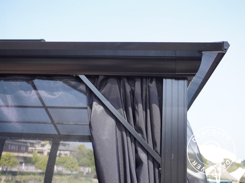 Gazebo Santa Ana Alu+ 3,65x6m Black (YS1065)