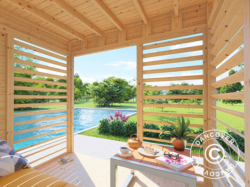 Houten tuinpaviljoen, Bertilo Garten Lounge 1, 2,26x2,34x2,32m