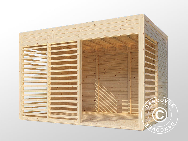 Wooden gazebo, Bertilo Garten Lounge 2, 3.37x2.34x2.32 m