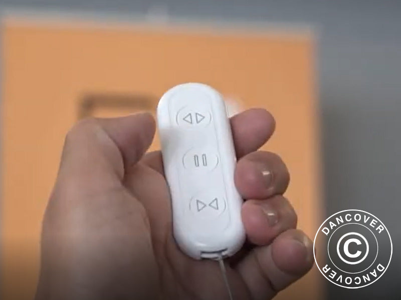 Bioklimatischer Pergola-Pavillon Génova mit LED-Beleuchtung, 4x4m, Anthrazit/Weiß