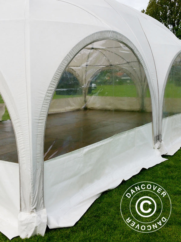 Dome marquee Multipavillon sidewall with window 3x1.95 m, White