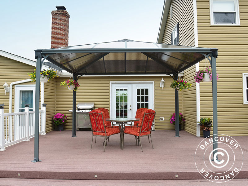 Gazebo Palermo, Palram/Canopia, 3.6x3.6 m, Anthracite