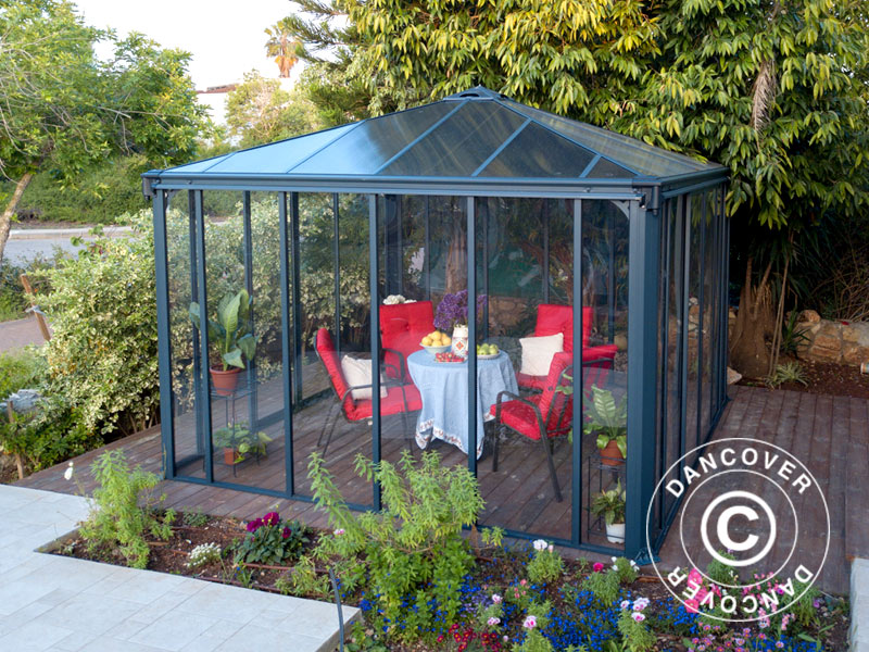 Gazebo 3,6x3,6x2,95m LEDRO 3600 Grey