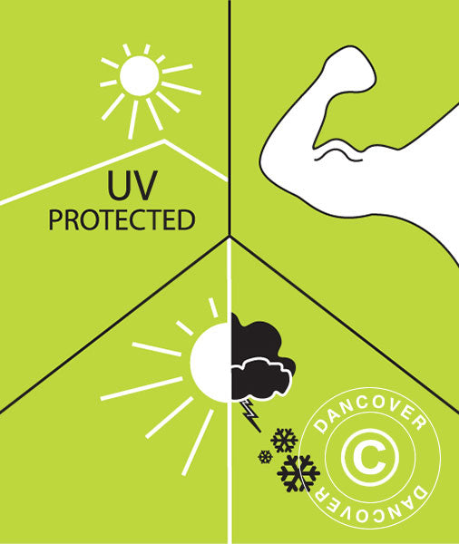 Cobertura de porta Aquila, Palram/Canopia, 0,915x1,505m, Cinzento escuro/Transparente