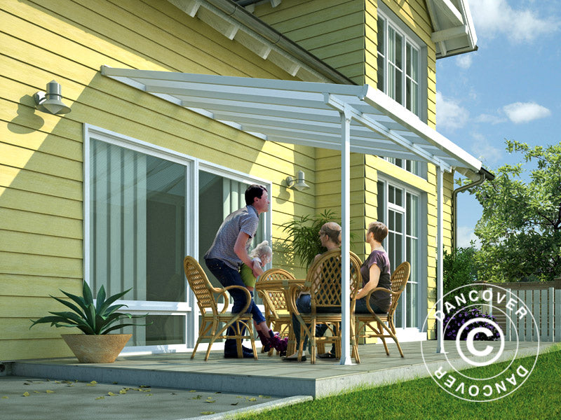 Terassikatos Feria, Palram/Canopia, 3x3,05m, Valkoinen