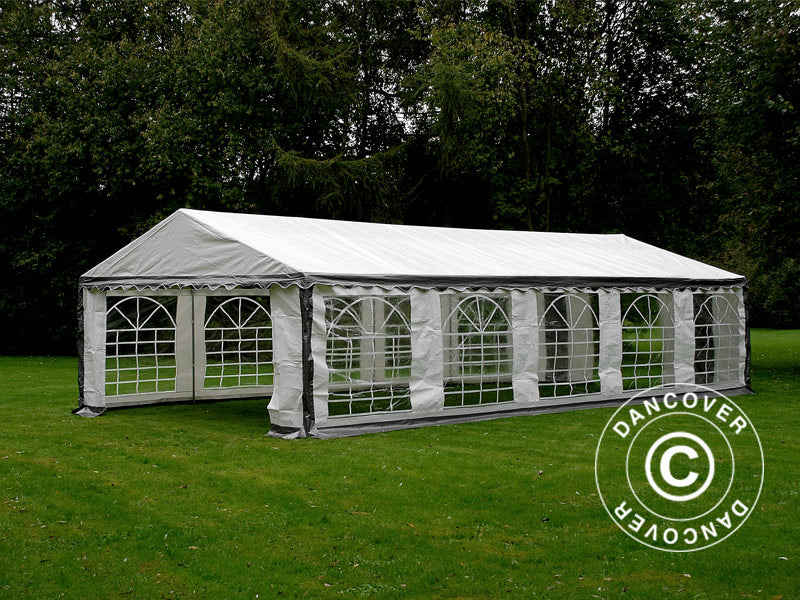 Marquee PLUS 4x10 m PE 700, Grey/White