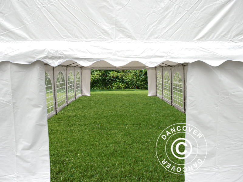 Partyzelt Exclusive 5x12m PVC 900, Weiß