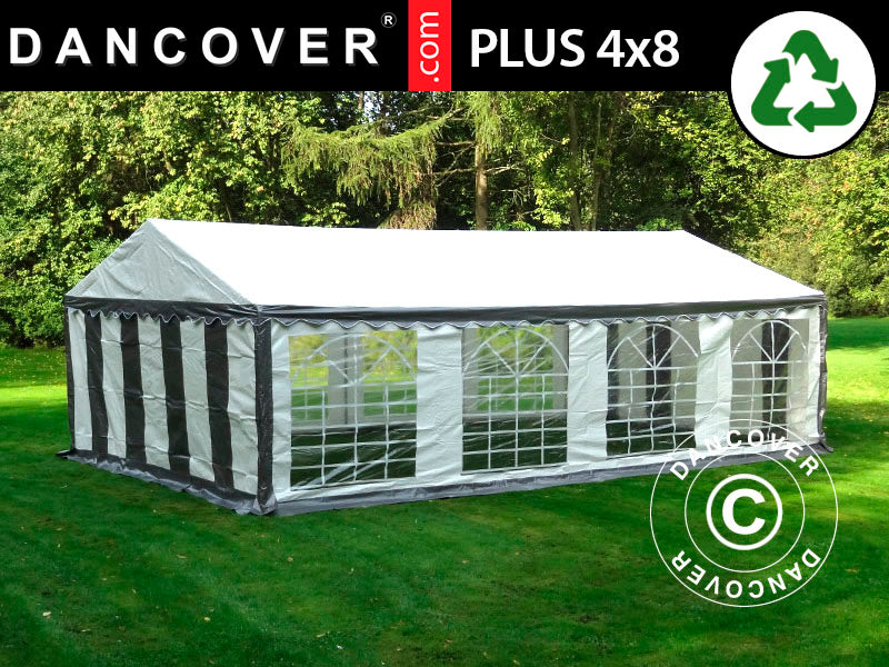 Marquee PLUS 4x8 m PE 700, Grey/White