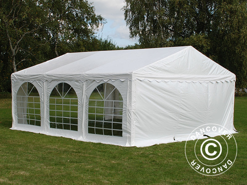 Partyzelt Original 5x6m PVC 900, Weiß