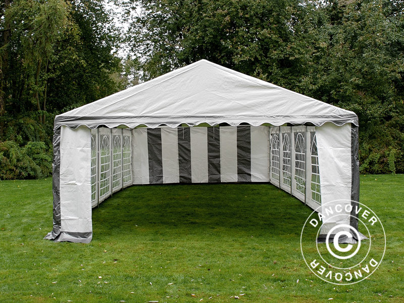 Marquee PLUS 5x10 m PE 700, Grey/White