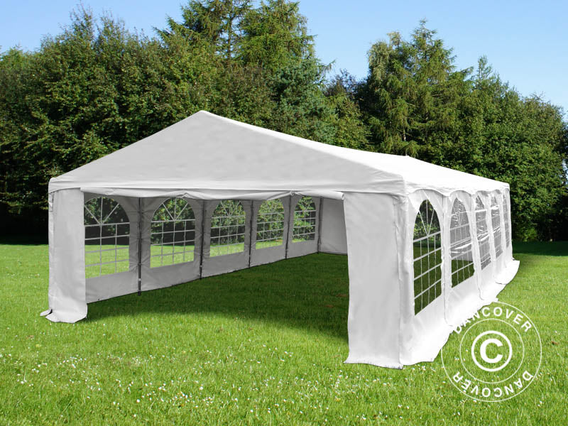 Tendone per feste Original 5x10m PVC 900, "Arched", Bianco