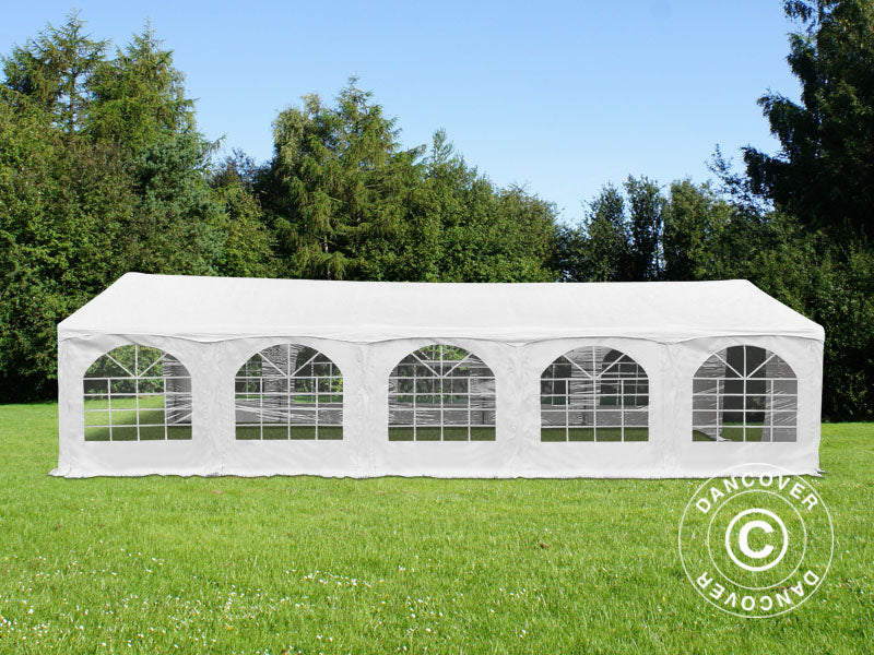 Šator za zabave Original 5x10m PVC 900, "Arched", Bijela
