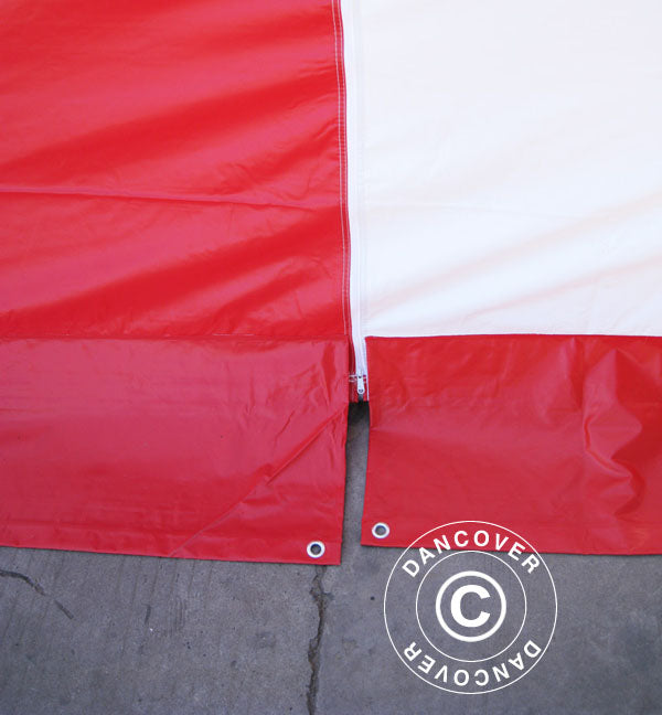Marquee Exclusive 6x10 m PVC, Red/White