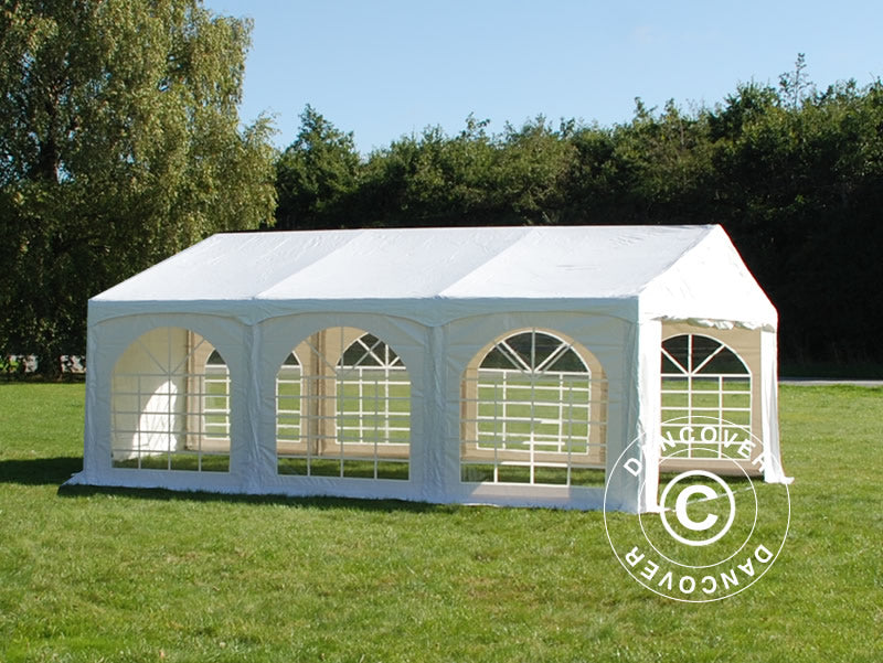 Tendone per feste Original 4x6m PVC 900, "Arched", Bianco