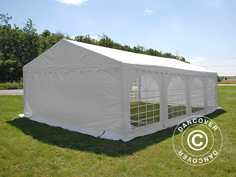 Partyzelt Original 6x8m PVC 900, Weiß