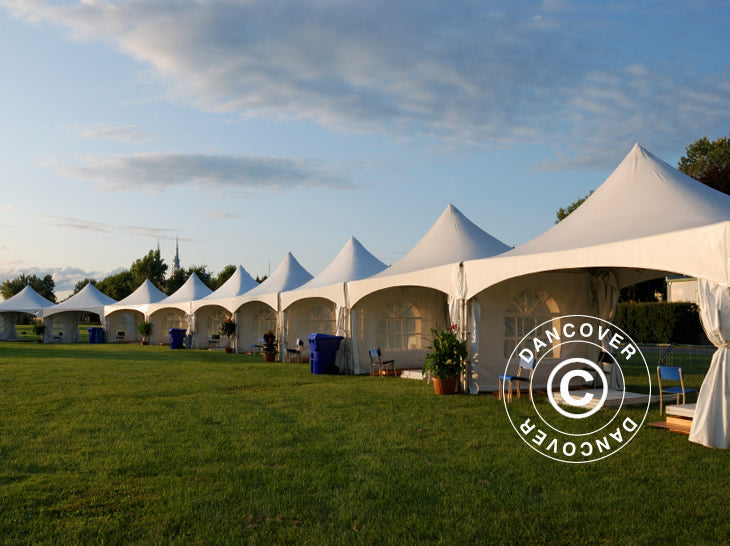 Pagoda Marquee PartyZone 4x4 m, PVC, White