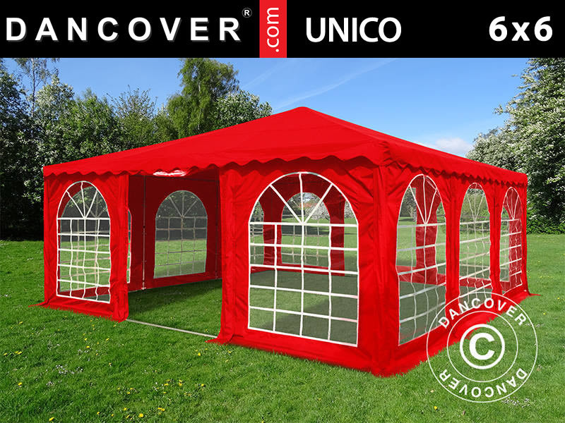 Pagoda Marquee UNICO 6x6 m, Red