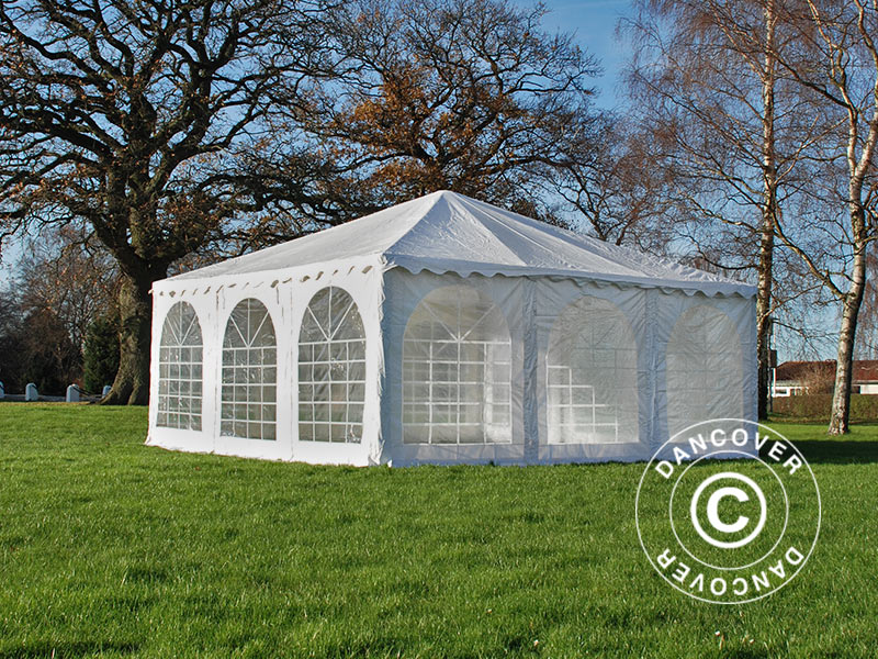 Pagoda Marquee Exclusive 6x6 m PVC, White