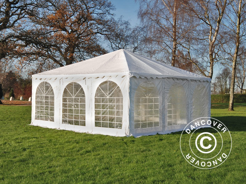 Pagodenzelt 7x7m PVC Weiß – Jetzt bestellen bei Dancover