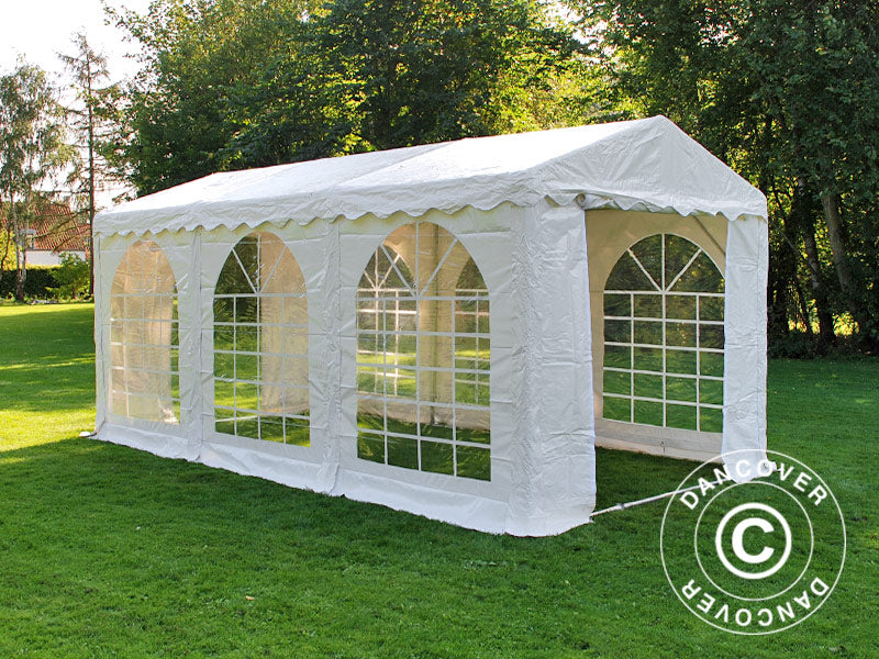 Šventinė palapinė SEMI PRO Plus 3x6 m PVC 900, Balta