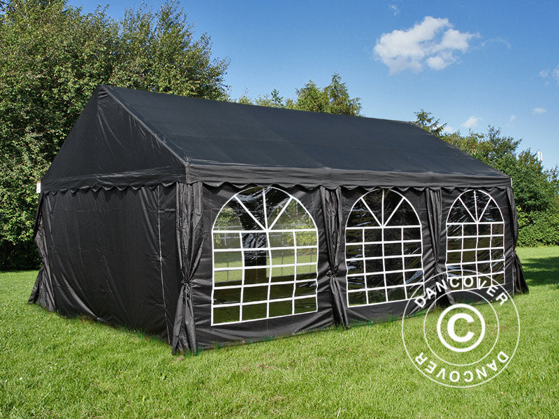 Partyzelt UNICO 4x6m, Schwarz