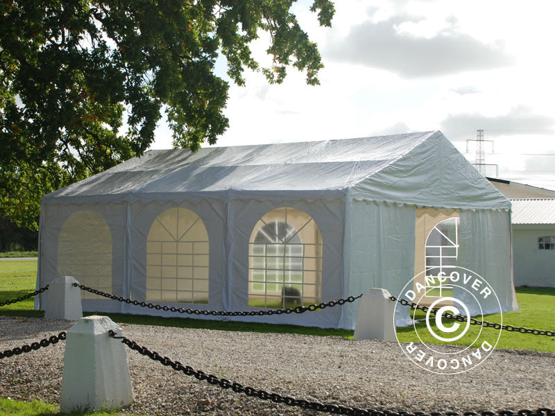 Šventinė palapinė SEMI PRO Plus 7x7m PVC 900, Balta