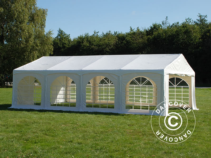 Tenda para festas Original 4x8m PVC 900, "Arched", Branco