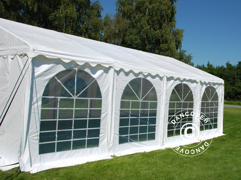 Šventinė palapinė SEMI PRO Plus 5x8m PVC 900, Balta