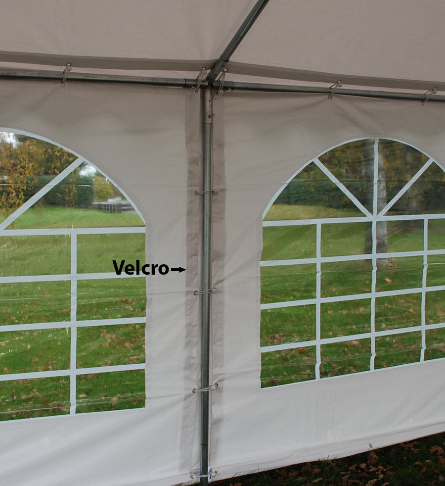 Šator za zabave Original 5x8m PVC 900, Siva/Bijela
