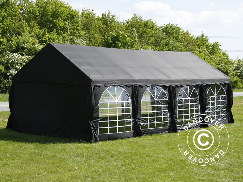 Partyzelt UNICO 5x8m, Schwarz