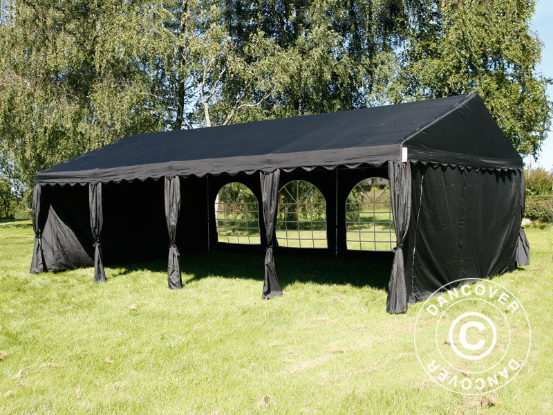 Partyzelt UNICO 5x8m, Schwarz