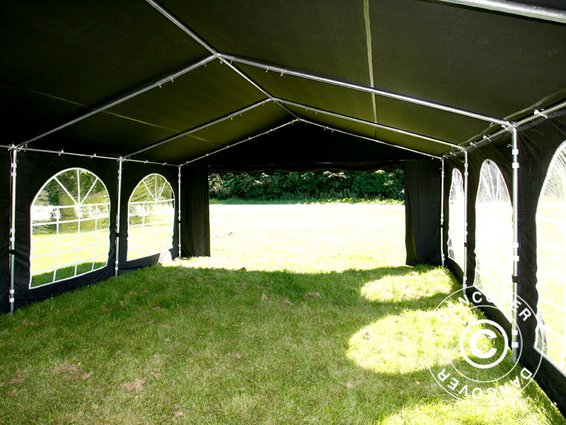 Partyzelt UNICO 5x8m, Schwarz