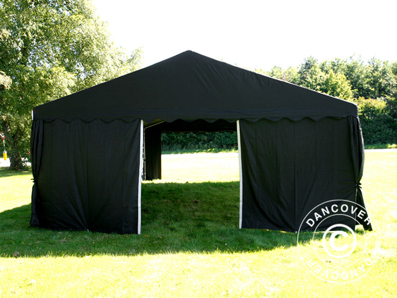 Partyzelt UNICO 5x8m, Schwarz