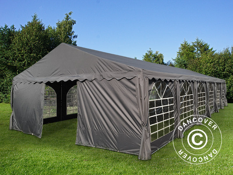 Partyzelt UNICO 6x12m, Schwarz