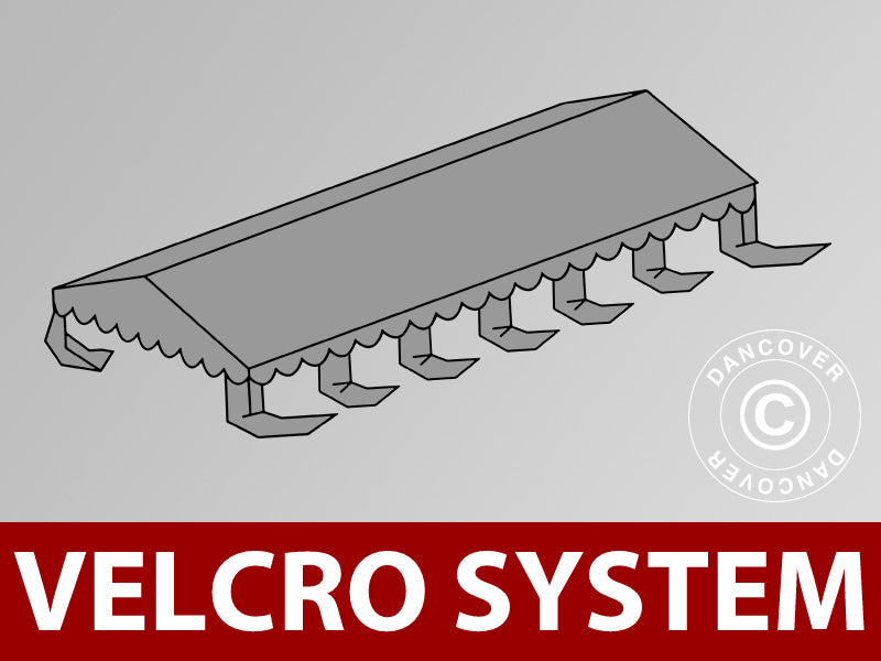 Jumta segums priekš UNICO Pasākumu telts, PVC/Poliesters, 6x12m, Tumši Pelēks
